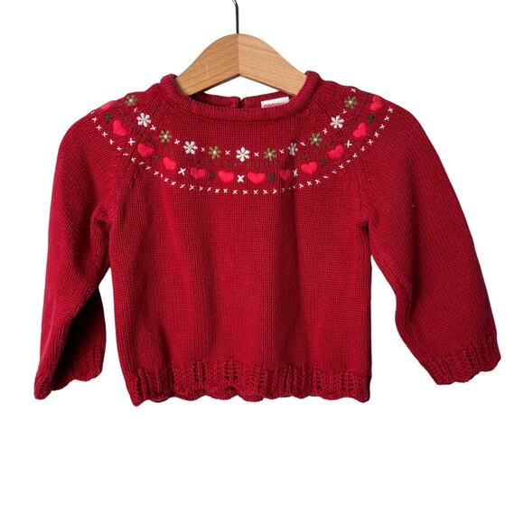 Gymboree Heart Knit Sweater - Picture 1 of 6